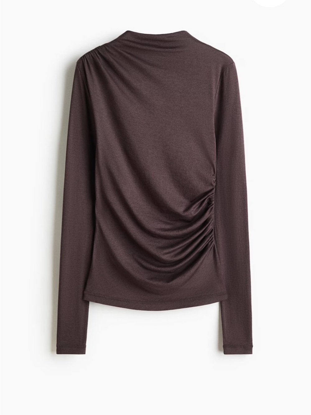 H&M Draped Silk Blend Top